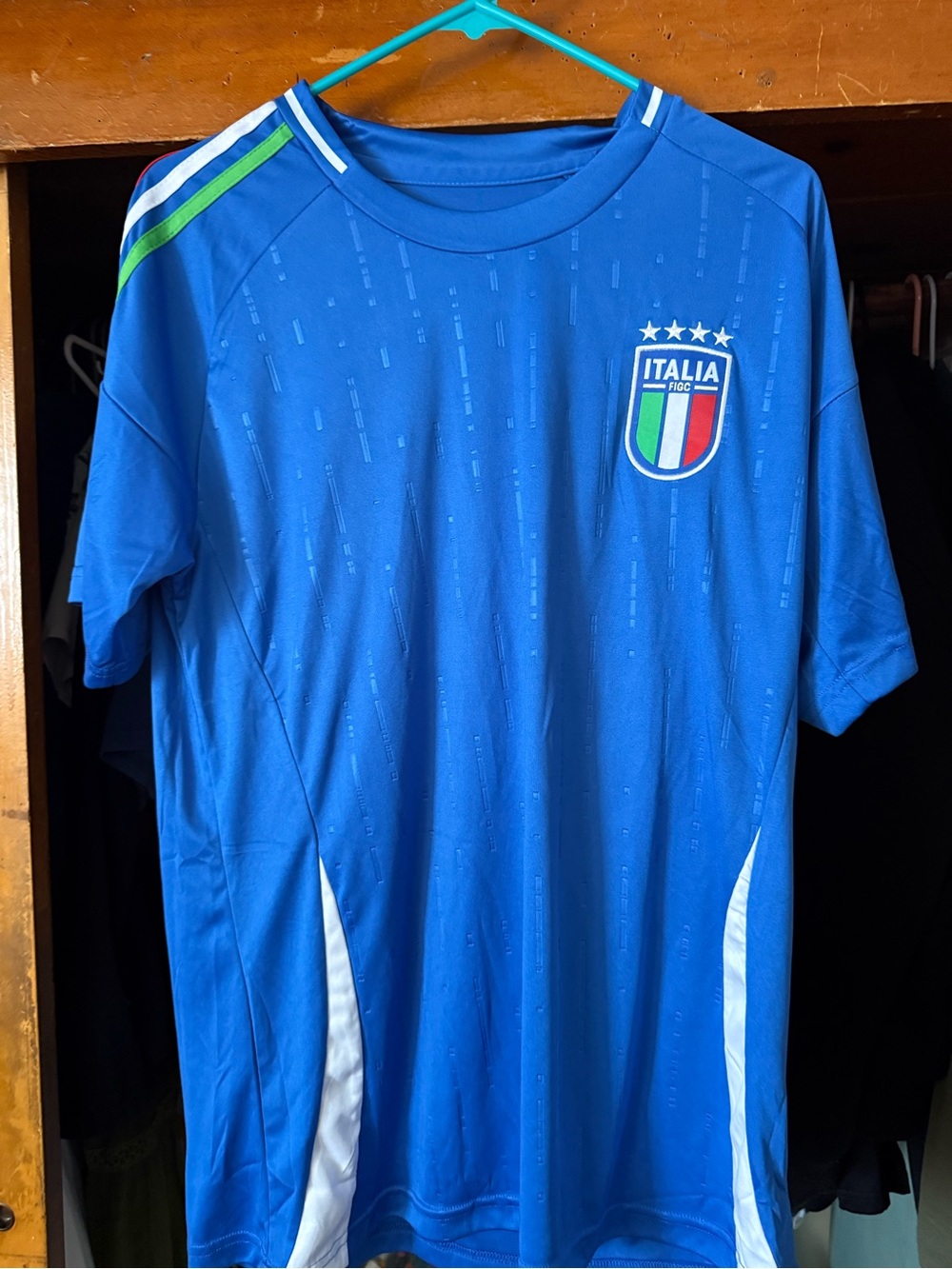 Italia Blue Men's Soccer Jersey